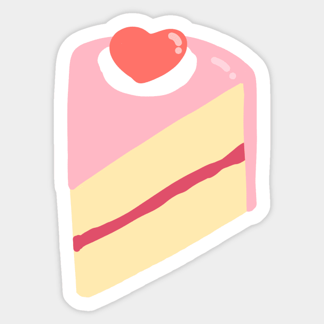 Strawberry Cake Sticker by zalmonella